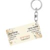 הדפסה על מחזיק מפתחות מאורסים - מתנה לחתן כלה