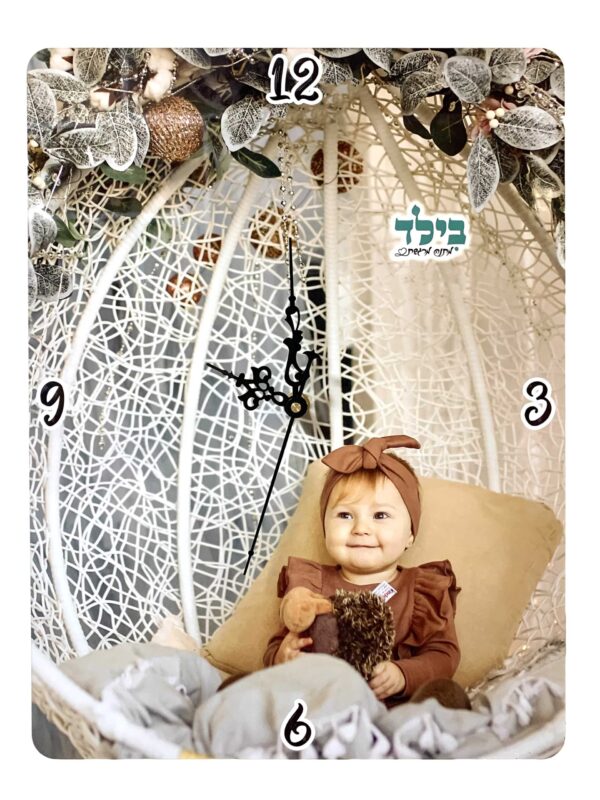 הדפסה על שעון קיר מלבן